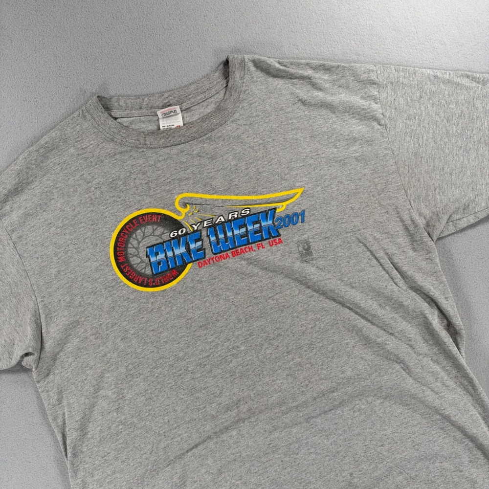 Vintage 2001 Harley-Davidson Daytona Bike Week Graphic T-Shirt 2XL USA Made